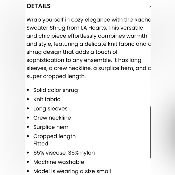 NWT! LA HEARTS SHRUG! I ❤️ SHRUGS! SO CUTE & ARE SO VERSATILE & PERFECT 4 FALL! - Picture 6 of 7